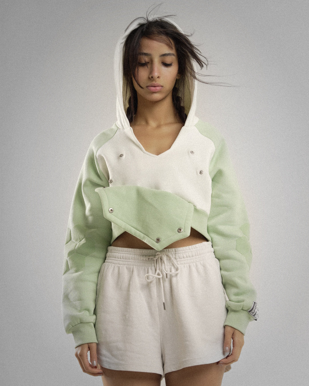 CROPPED JUMPER FOR HER SNOW  X  MINT